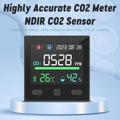 良い価格 壁掛けのスマートCO2モニター 空気の質 NDIR IAQセンサー 86mm オンライン