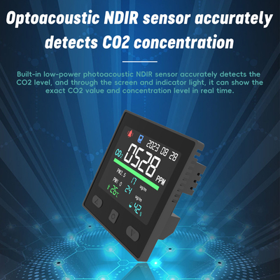 良い価格 Tuya スマート 室内 CO2 メーター Voc 空気質モニター 検出 温度計 オンライン