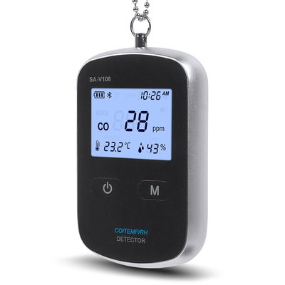 スマート 200ppm CO ポータブル 炭素一酸化物アラーム検出器 デジタルディスプレイ