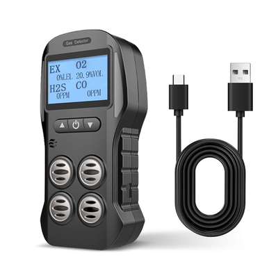 Good price ODM ポータブル マルティガス検出器 モニター リアルタイムディスプレイ CO 200PPM H2S 10PPM オンライン