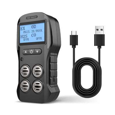 ODM ポータブル マルティガス検出器 モニター リアルタイムディスプレイ CO 200PPM H2S 10PPM