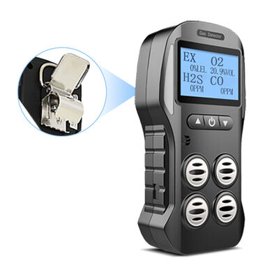 危険なガスのモニタリングのための頑丈なポータブル4ガスレールマルチガス検出器