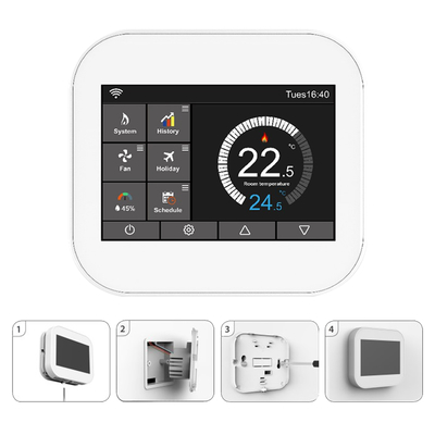 良い価格 スマートWiFiサーモスタット:床暖房,プログラム可能,50Hz/60Hz,カスタマイズ可能 オンライン