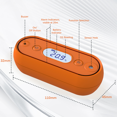 良い価格 高精度ポータブル酸素ガス検知器 | 9Vバッテリー、LCDディスプレイ、データロガー、屋外活動用音光アラーム オンライン