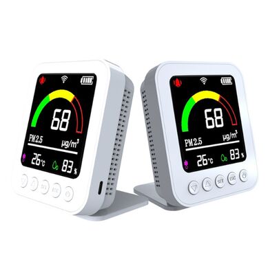 良い価格 空気の質検査器 - 6対1 PM2.5/PM10/ホルマルデヒド/TVOC/一時湿度モニター,家/車/旅行用のリチャージ可能なLCDバックライト オンライン