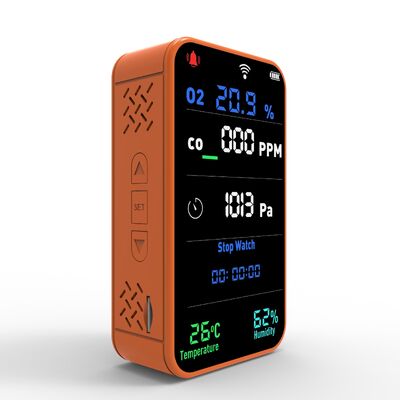 良い価格 ミニポータブルWIFI空気の質モニターGZAIR PT09 - IP55O2/CO検出器,LCDディスプレイ,家庭とオフィス用のテンプレート湿度圧力計 オンライン