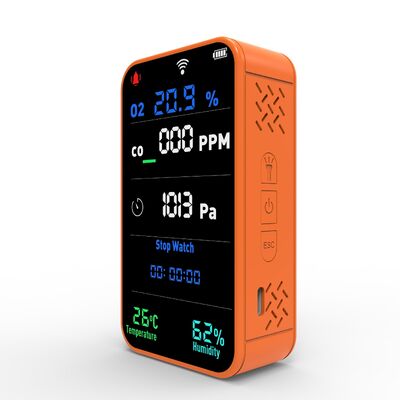 良い価格 電気化学センサー付き,再充電可能な7イン1WiFiマルチガスモニターO2CO オンライン
