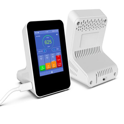 良い価格 SA1800 9-in-1 WiFi 空気質モニター - スマートNDIR CO2検出器、PM2.5、PM10、TVOC、HCHO、CO、温度、湿度対応、家庭・オフィス向け オンライン