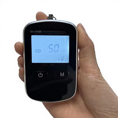 ポータブル一酸化炭素検知器 - 高精度ハンドヘルドCOモニター、LCDディスプレイ搭載、家庭、旅行、キャンプの安全のための音と光のアラーム