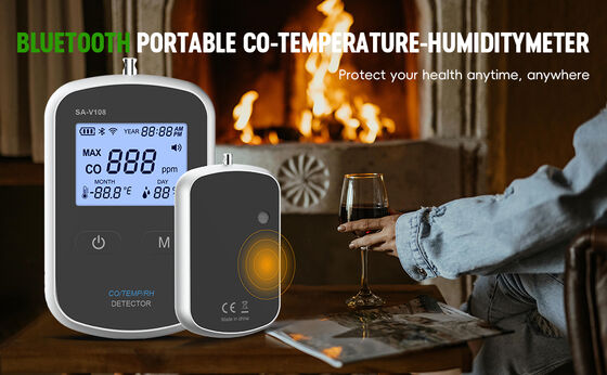 究極の旅行用CO検知器 - ホテル、Airbnb、飛行機での旅行に最適な超ポータブル一酸化炭素警報器 - 軽量＆USB充電式