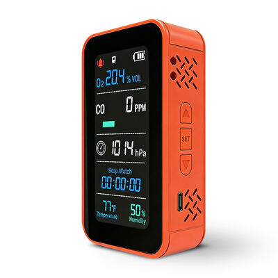 良い価格 PT09 6イン1 空気の質モニター - 温度/RH/高度計/バロメーター付きCO O2検出器,再充電可能な携帯ガスモニター オンライン
